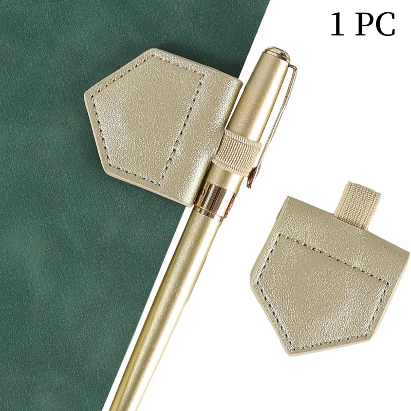 Pen Holder Magnetic - Marcapáginas magnético de cuero PU con