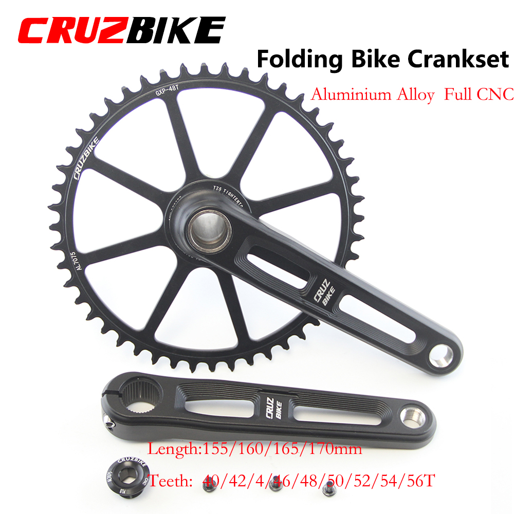 Tech Bike Accessories - CRUZbike-bielas de bicicleta plegables ultraligeras, 155/160/165/170/175mm,