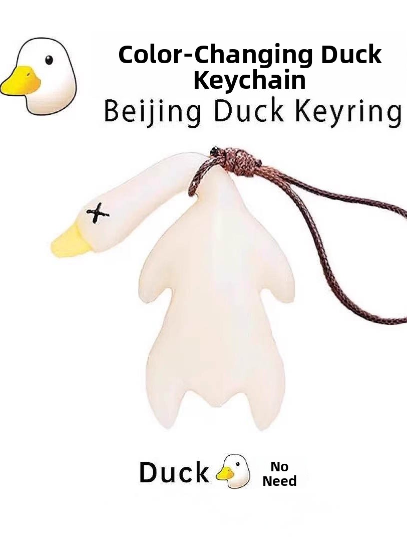 Tech Keychain Accessories - Llavero de Pato Asado Reactivo a
