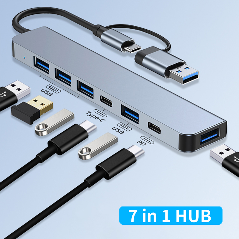 Usb Hub 7 Port - Concentrador de concentrador USB A tipo