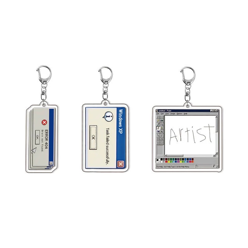 Tech Keychain Accessories - Acceso Denied divertido Meme llavero acrílico