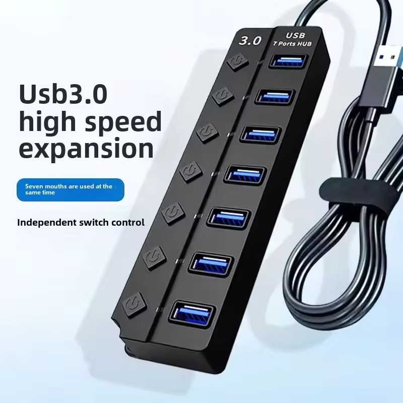 Usb Hub 7 Port - Adaptador de alimentación USB 3.0, divisor
