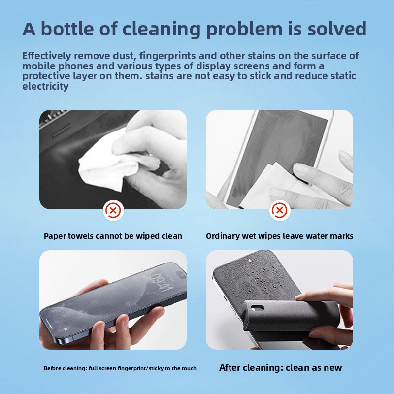 Toallita limpiadora en aerosol - Screen Cleaner Spray reseña y precio