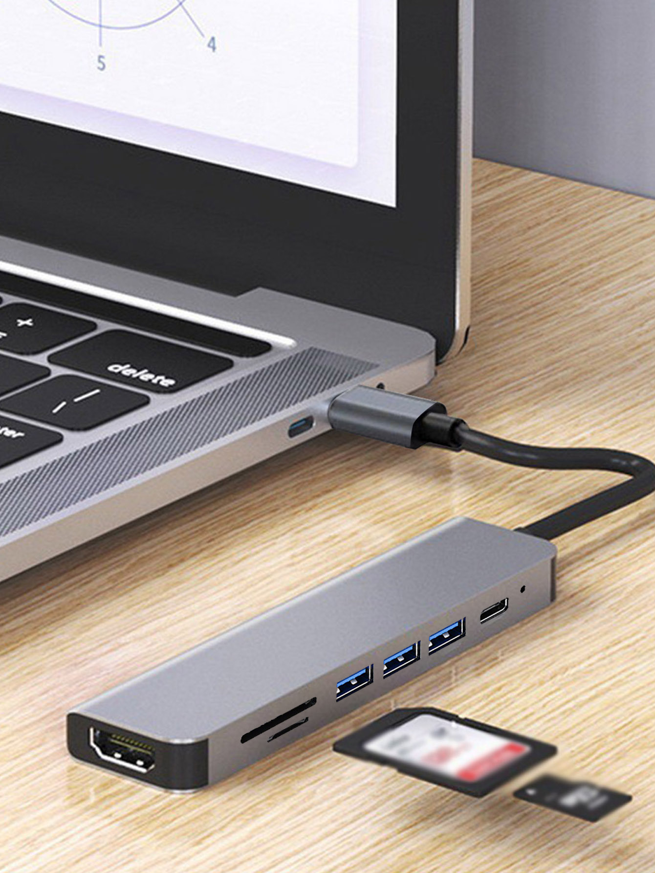 Hub USB 7 en 1 con Interfaz Ti - Usb Hub 7 Port reseña y precio
