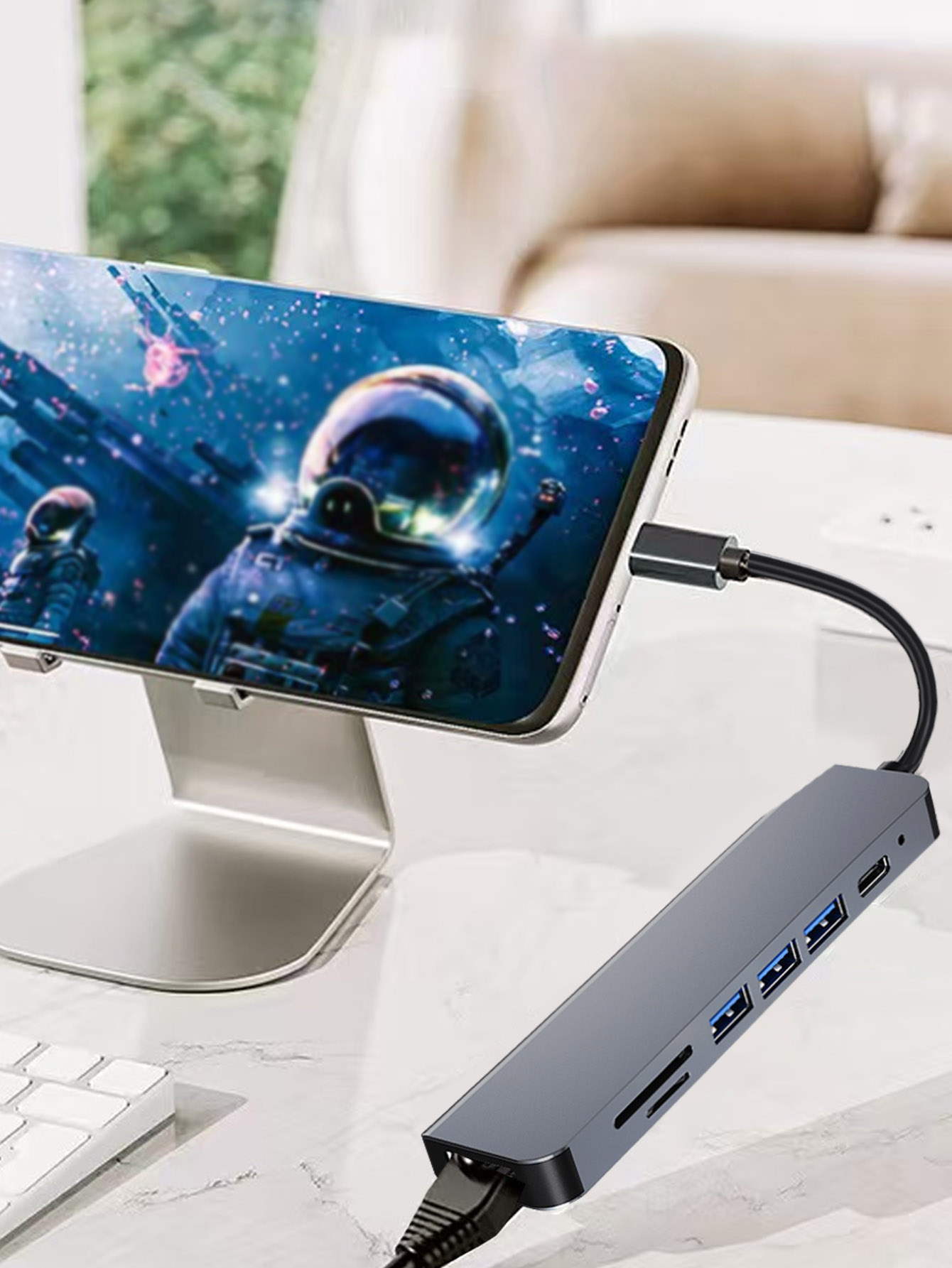 Hub USB 7 en 1 con Interfaz Ti - Usb Hub 7 Port reseña y precio