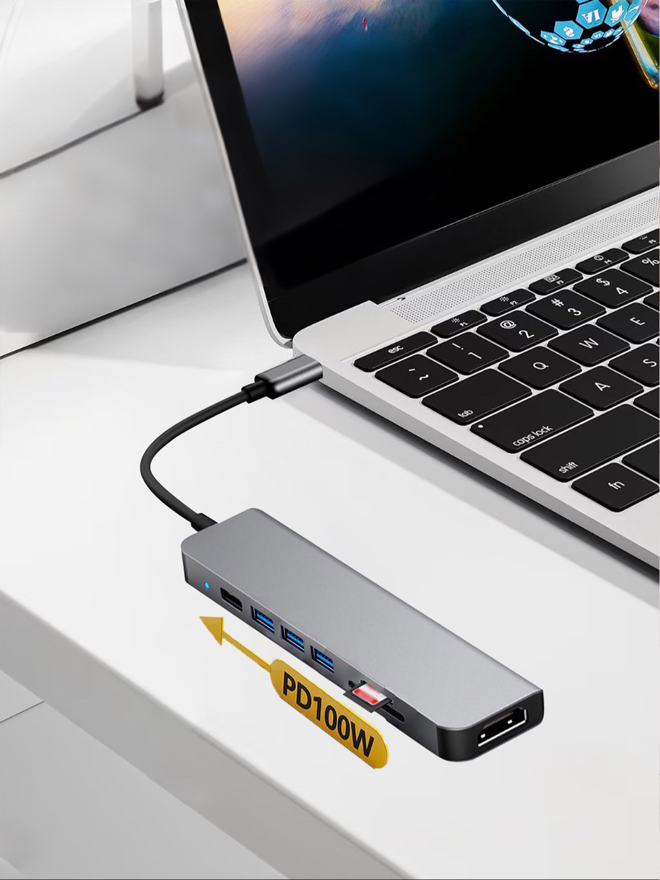 Hub USB 7 en 1 con Interfaz Ti - Usb Hub 7 Port reseña y precio