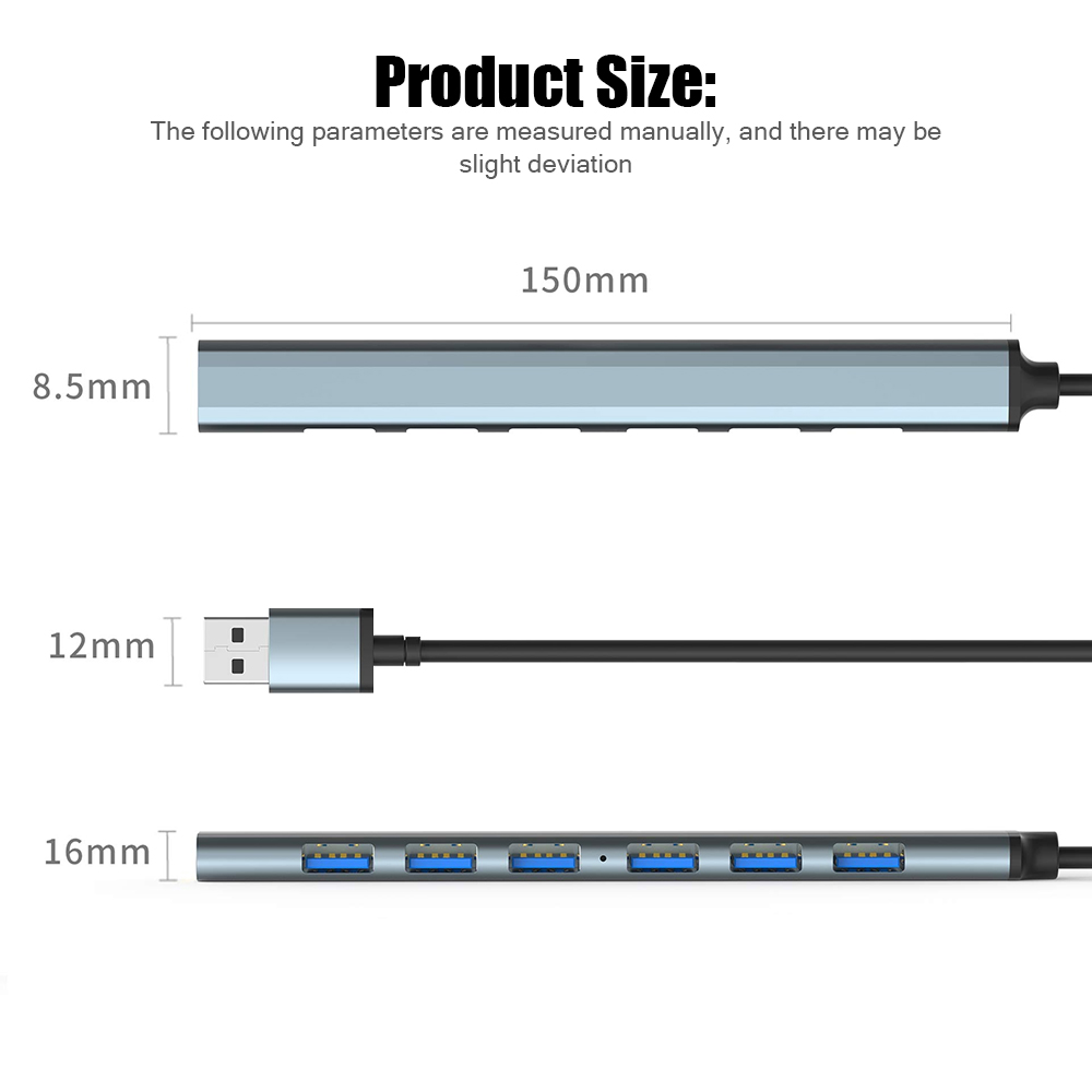 Hub USB 3.0 de 7 Puertos, Hub  - Usb Hub 7 Port reseña y precio