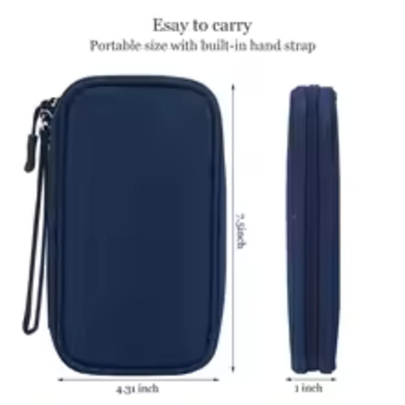 1 unidad, gris/negro/rosa/azul - Cable Organizer Bag reseña y precio