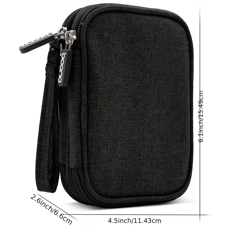 1 unidad, gris/negro/rosa/azul - Cable Organizer Bag reseña y precio
