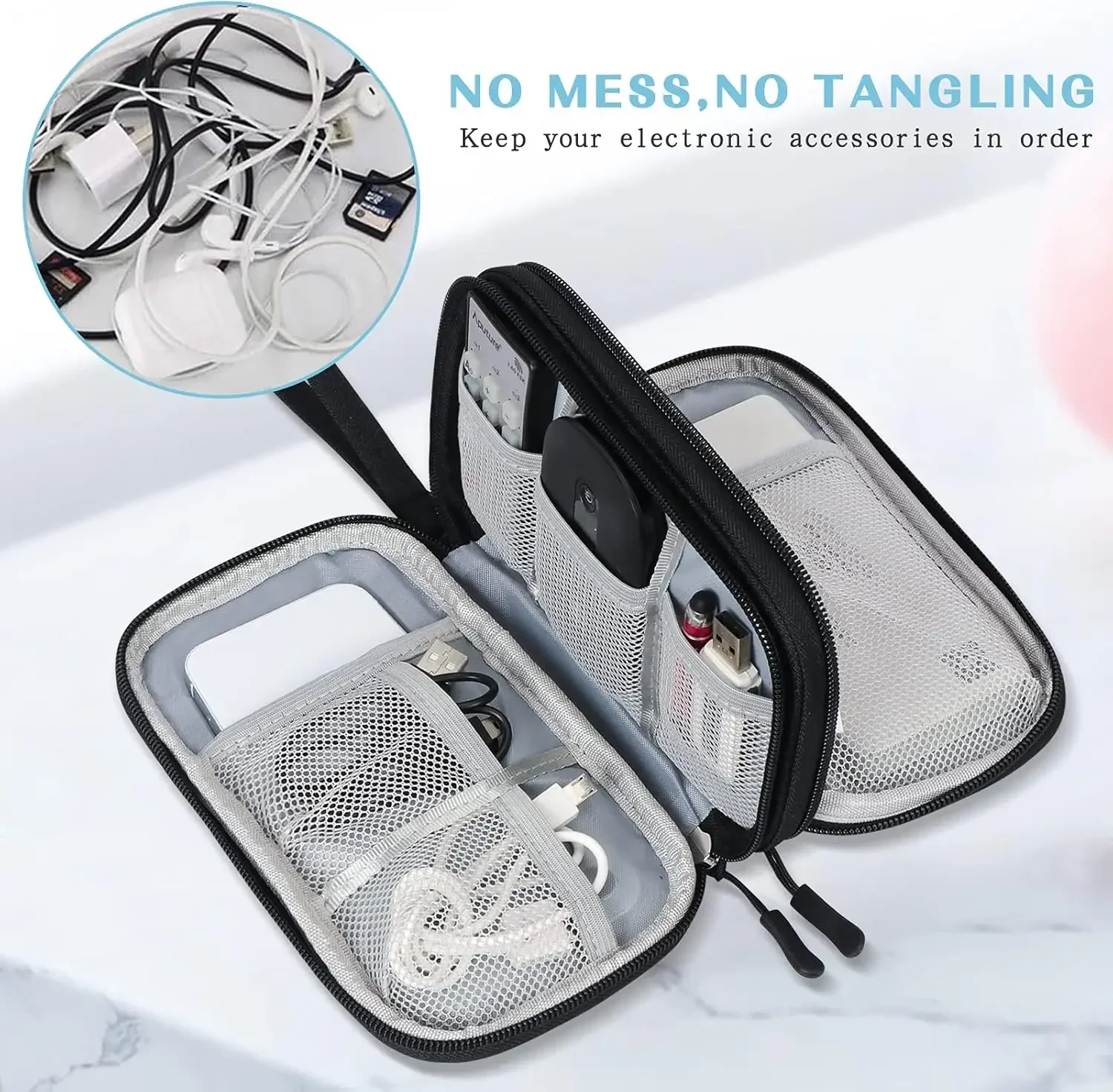 Bolsa de Viaje para Cables, Es - Cable Organizer Bag reseña y precio
