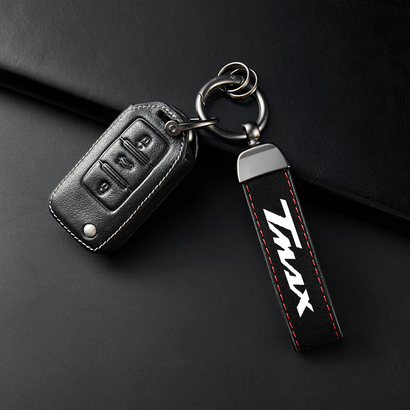 LLavero de gamuza de cuero de  - Tech Keychain Accessories reseña y precio