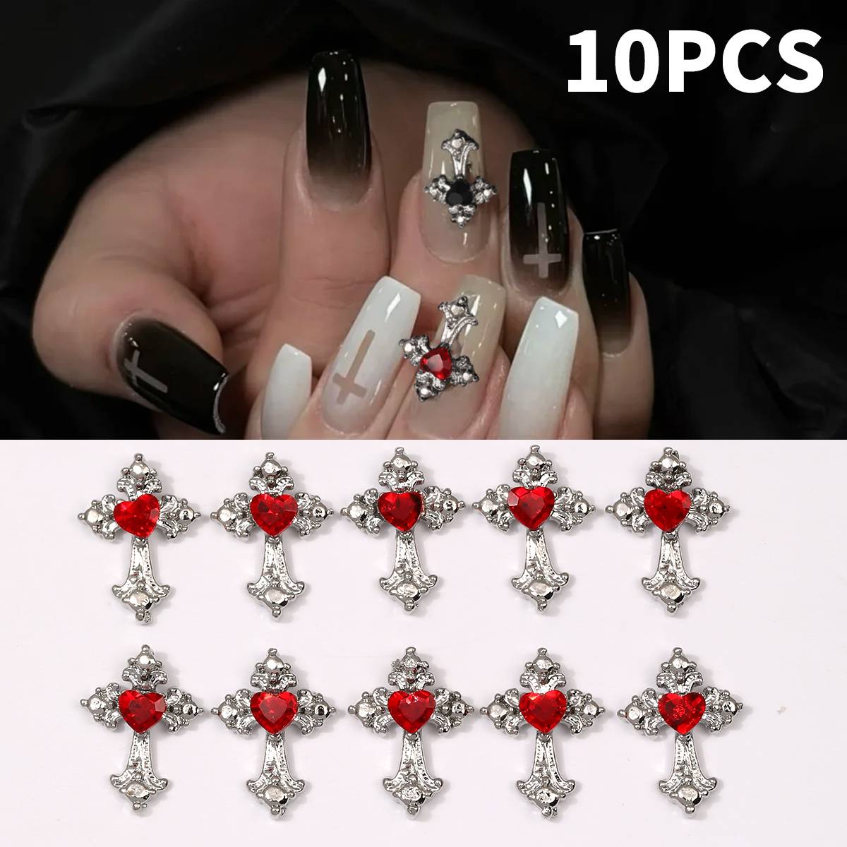 10 piezas de adornos de uñas d - Y2K Tech Accessories reseña y precio
