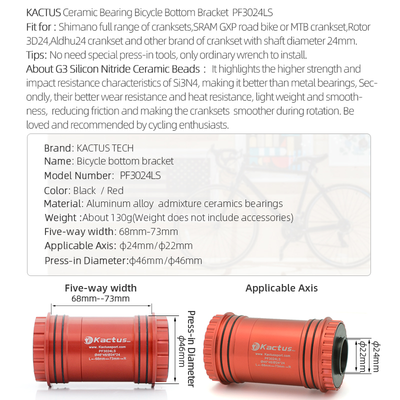 KACTUS - Soporte inferior para - Tech Bike Accessories reseña y precio
