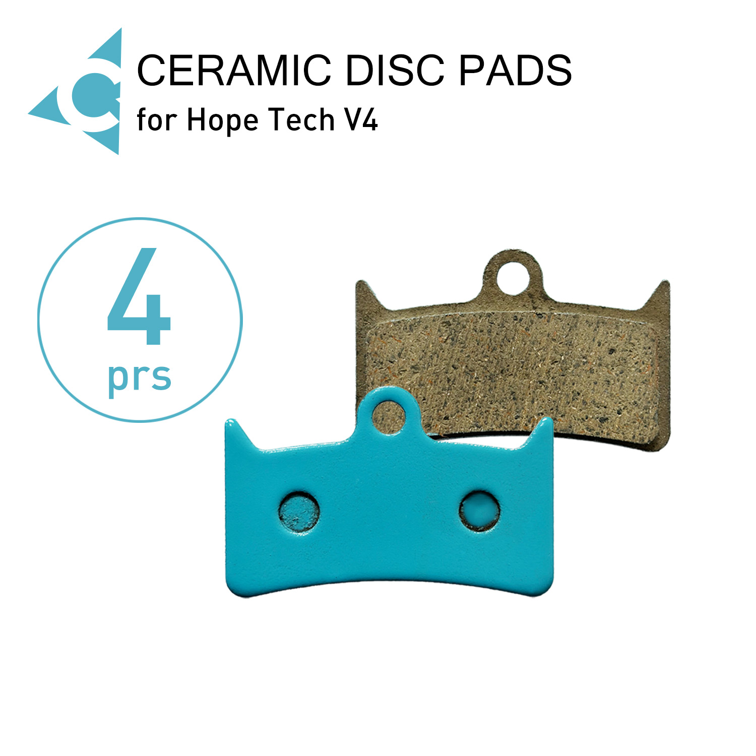 4 pares de pastillas de freno  - Tech Bike Accessories reseña y precio