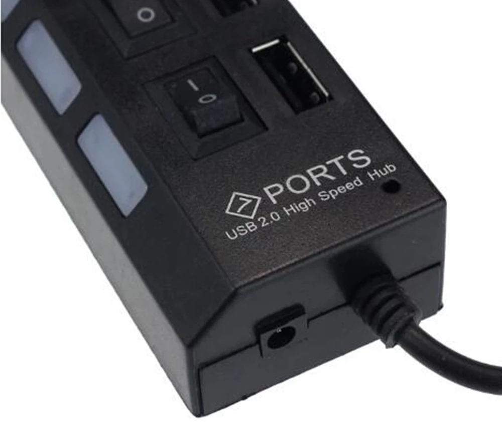 Hub USB 2,0, divisor USB de al - Usb Hub 7 Port reseña y precio